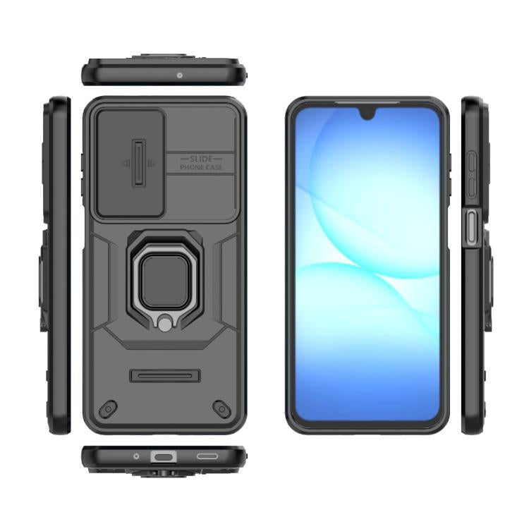 For Samsung Galaxy A17 5G Sliding Camshield TPU + PC Shockproof Phone Case with Holder