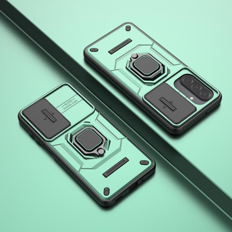 For Samsung Galaxy A17 5G Sliding Camshield TPU + PC Shockproof Phone Case with Holder