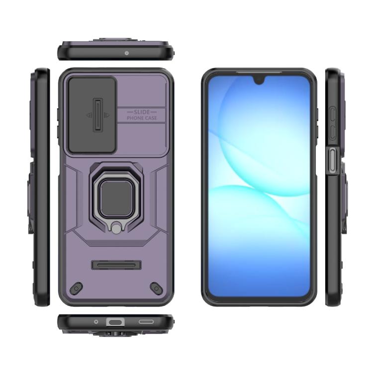 For Samsung Galaxy A17 5G Sliding Camshield TPU + PC Shockproof Phone Case with Holder