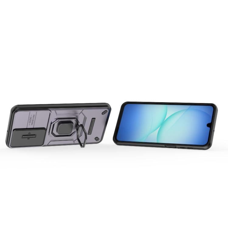 For Samsung Galaxy A17 5G Sliding Camshield TPU + PC Shockproof Phone Case with Holder