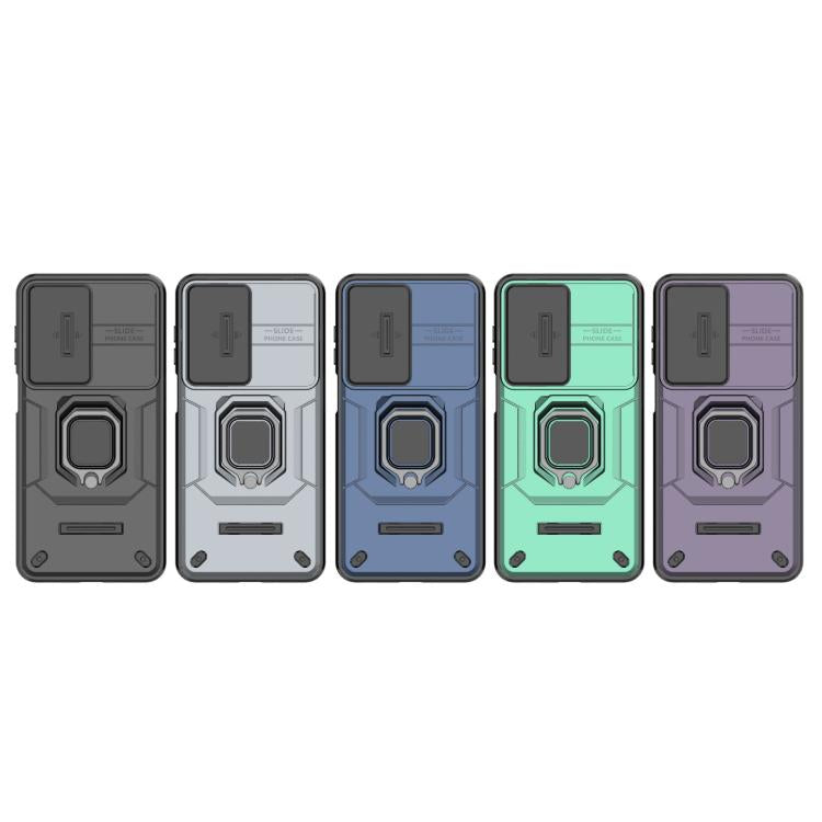 For Samsung Galaxy A17 5G Sliding Camshield TPU + PC Shockproof Phone Case with Holder