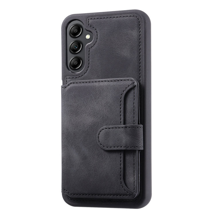 For Samsung Galaxy S25 5G Skin Feel Dream RFID Anti-theft PU Card Bag Phone Case