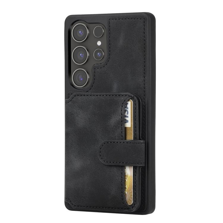 For Samsung Galaxy S26 Ultra 5G Skin Feel Dream RFID Anti-theft PU Card Bag Phone Case