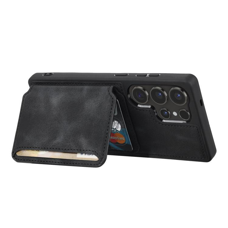 For Samsung Galaxy S26 Ultra 5G Skin Feel Dream RFID Anti-theft PU Card Bag Phone Case