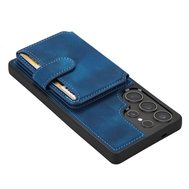 For Samsung Galaxy S26 Ultra 5G Skin Feel Dream RFID Anti-theft PU Card Bag Phone Case