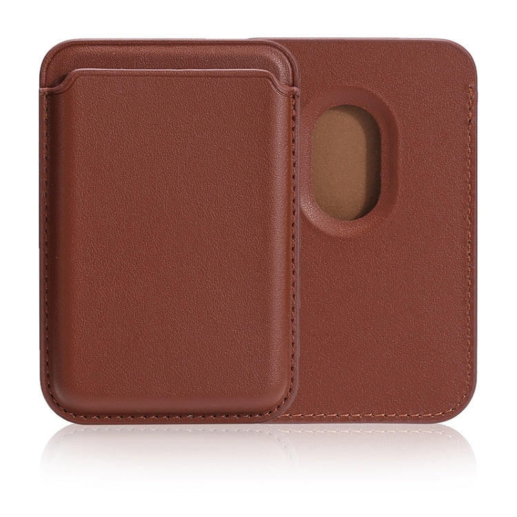 Single Card Slot MagSafe Magnetic Leather Card Bag