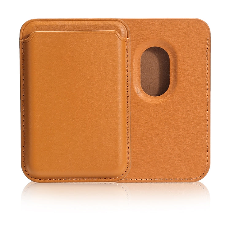 Single Card Slot MagSafe Magnetic Leather Card Bag