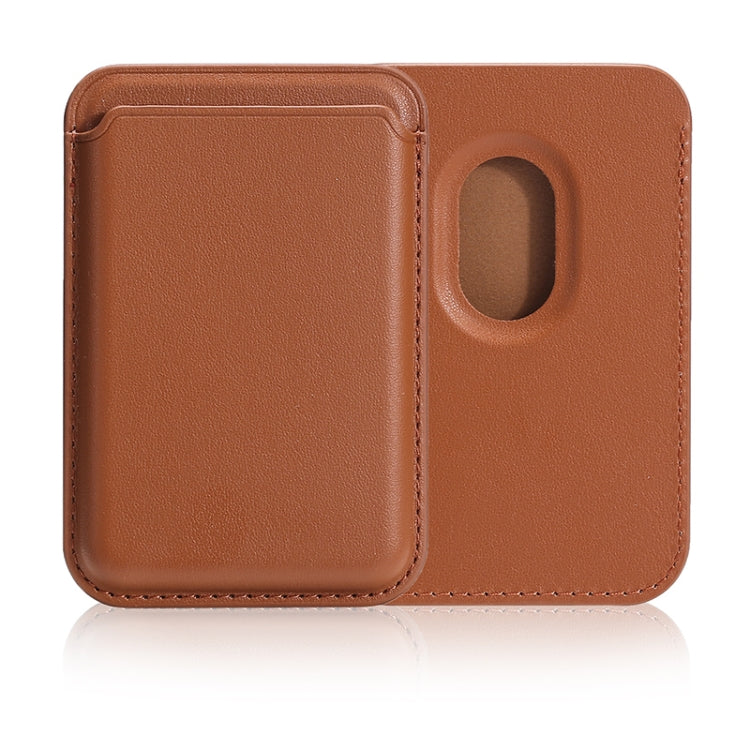 Single Card Slot MagSafe Magnetic Leather Card Bag