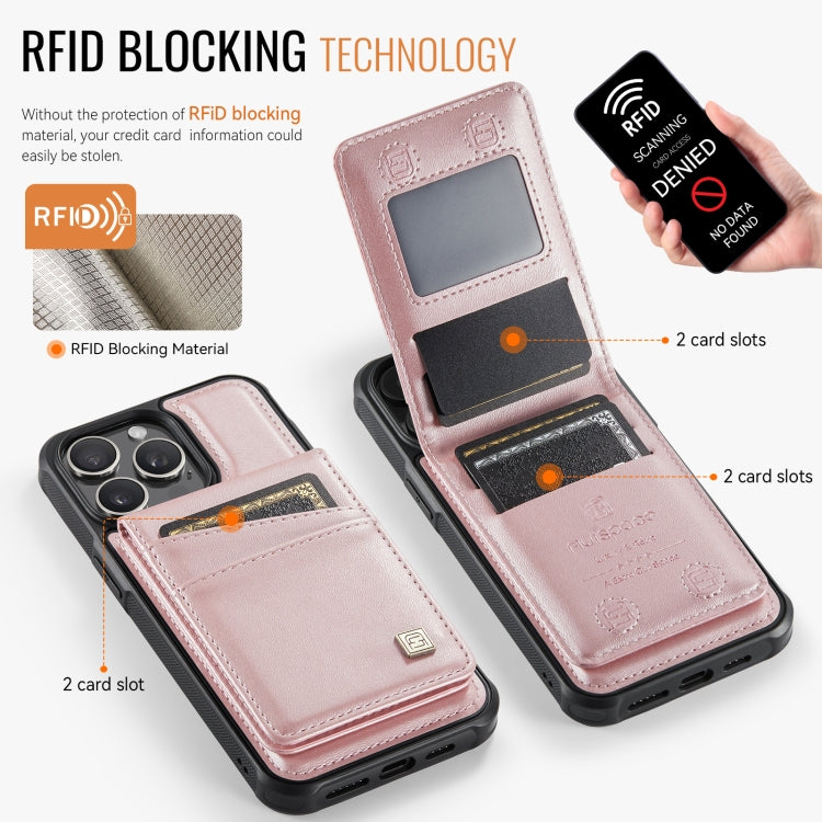 For iPhone 14 Pro AutSpace A12 MagSafe Magnetic RFID Card Bag Phone Case