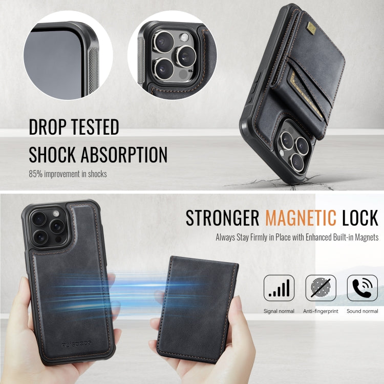 For iPhone 14 Pro AutSpace A12 MagSafe Magnetic RFID Card Bag Phone Case