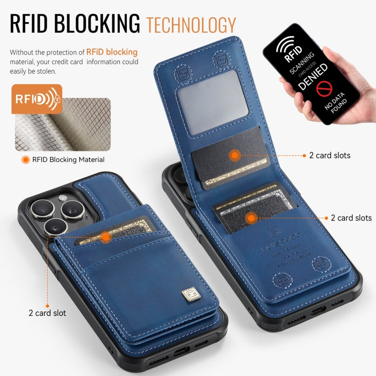 For iPhone 14 Pro Max AutSpace A12 MagSafe Magnetic RFID Card Bag Phone Case