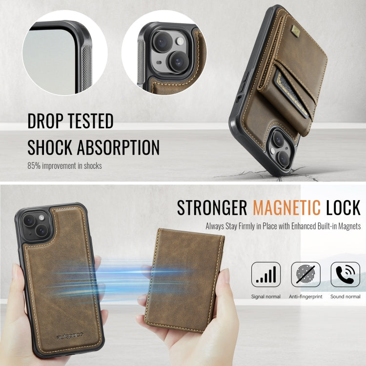 For iPhone 13 AutSpace A12 MagSafe Magnetic RFID Card Bag Phone Case