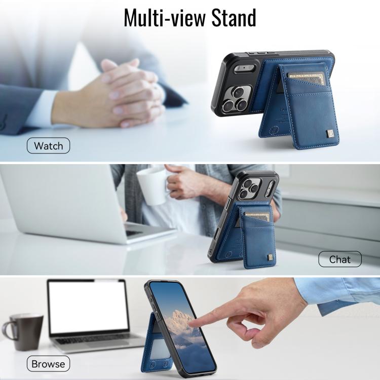 For iPhone 17 Pro AutSpace A12 MagSafe Magnetic RFID Card Bag Phone Case