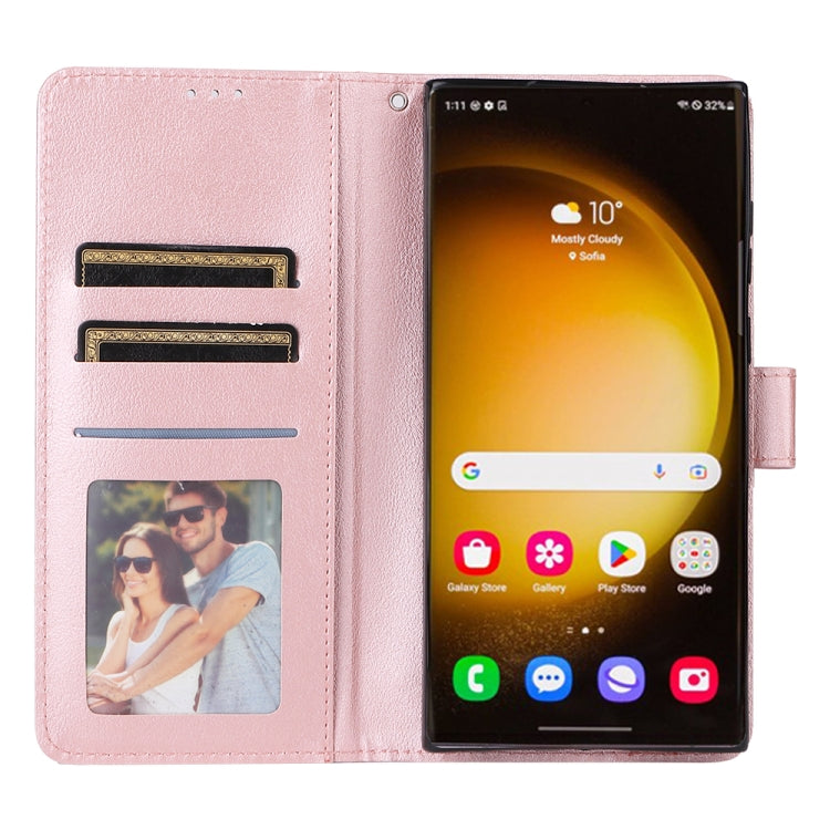 For Samsung Galaxy S25 Ultra 5G 3-Card Slots Multifunctional Leather Phone Case