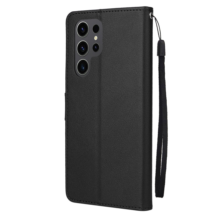 For Samsung Galaxy S25 Ultra 5G 3-Card Slots Multifunctional Leather Phone Case