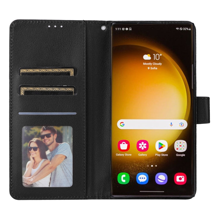 For Samsung Galaxy S25 Ultra 5G 3-Card Slots Multifunctional Leather Phone Case