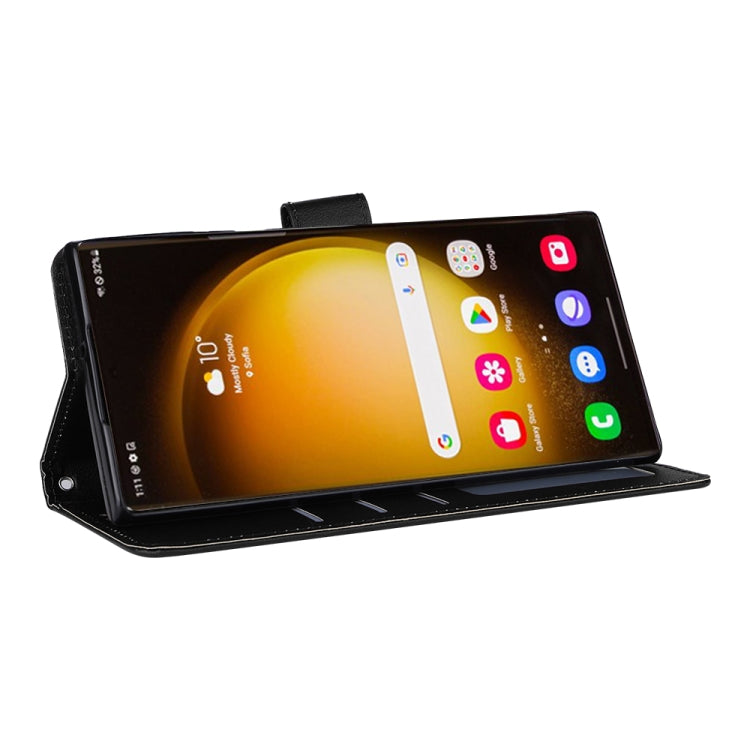 For Samsung Galaxy S25 Ultra 5G 3-Card Slots Multifunctional Leather Phone Case