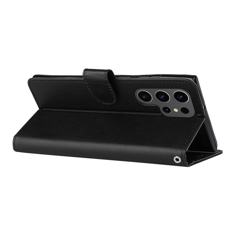 For Samsung Galaxy S25 Ultra 5G 3-Card Slots Multifunctional Leather Phone Case