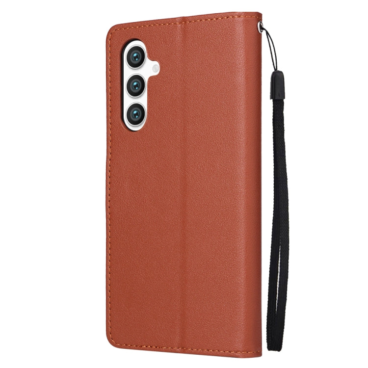 For Samsung Galaxy S25+ 5G 3-Card Slots Multifunctional Leather Phone Case