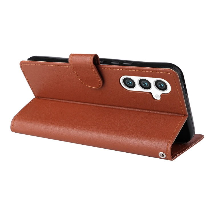 For Samsung Galaxy S25+ 5G 3-Card Slots Multifunctional Leather Phone Case