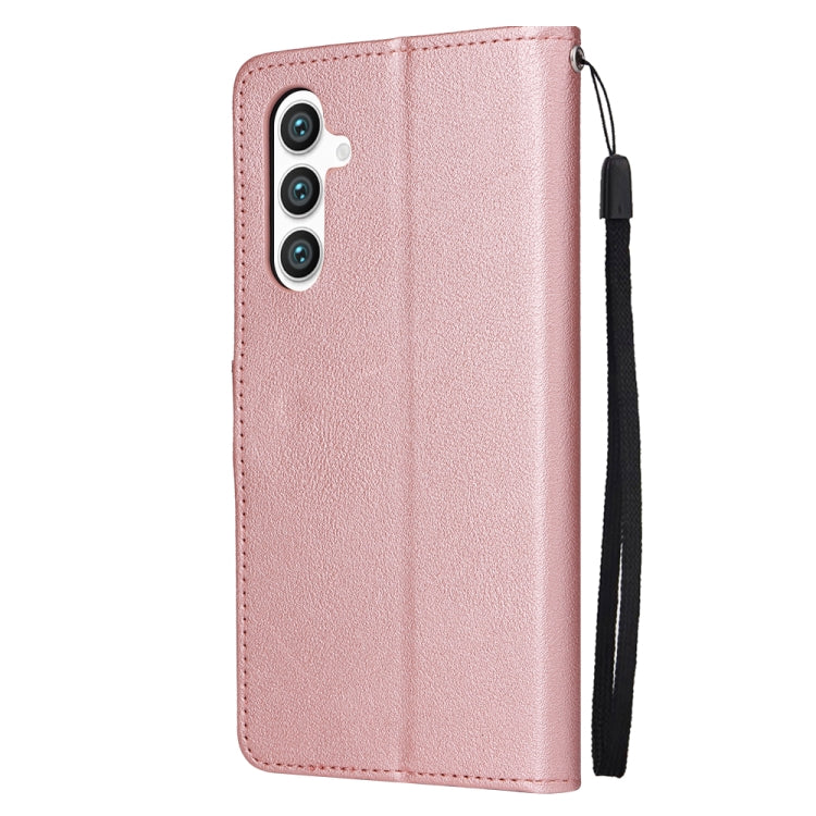 For Samsung Galaxy S25+ 5G 3-Card Slots Multifunctional Leather Phone Case