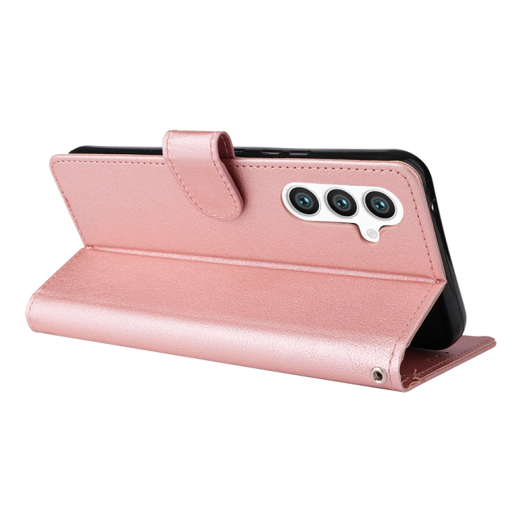 For Samsung Galaxy S25+ 5G 3-Card Slots Multifunctional Leather Phone Case