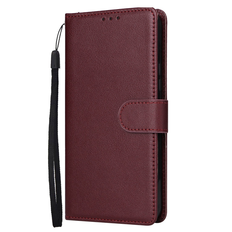 For Samsung Galaxy S25+ 5G 3-Card Slots Multifunctional Leather Phone Case