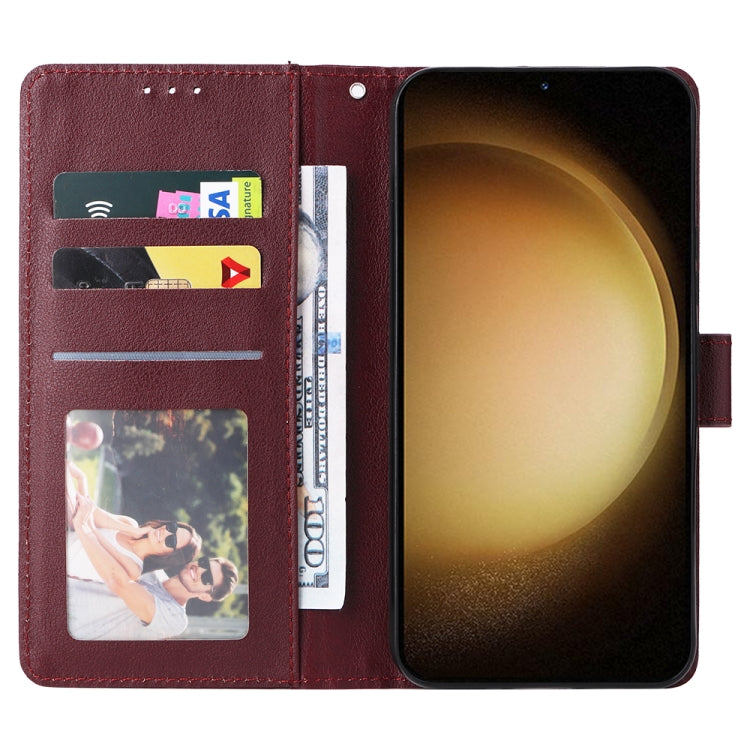 For Samsung Galaxy S25+ 5G 3-Card Slots Multifunctional Leather Phone Case
