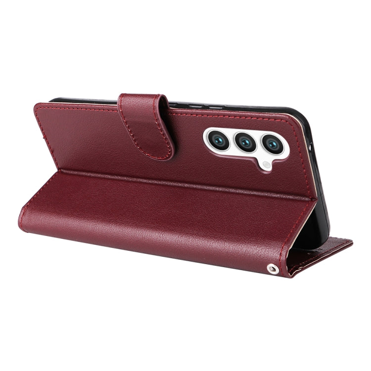 For Samsung Galaxy S25+ 5G 3-Card Slots Multifunctional Leather Phone Case