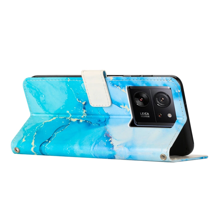 For Xiaomi 13T / 13T Pro Painted Marble Pattern Leather Phone Case