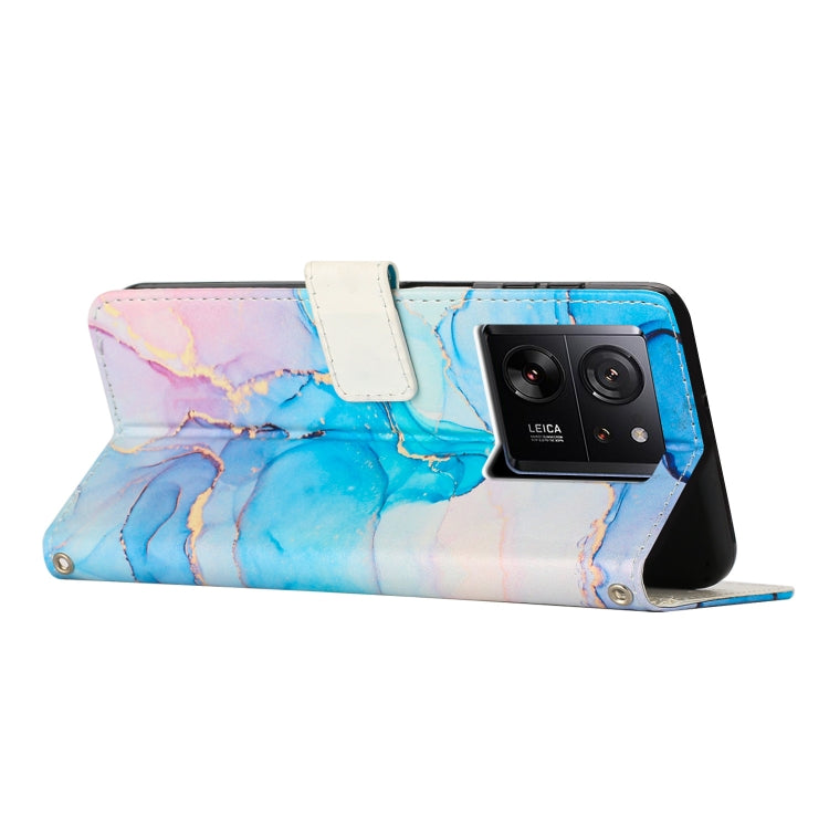 For Xiaomi 13T / 13T Pro Painted Marble Pattern Leather Phone Case