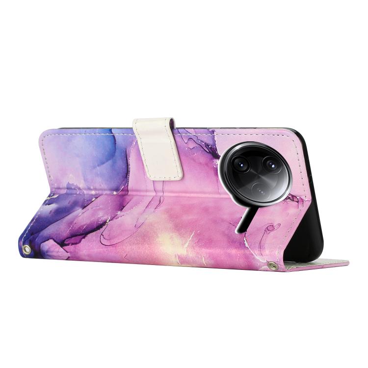 For Xiaomi Poco F7 Pro / Poco F7 Ultra Painted Marble Pattern Leather Phone Case