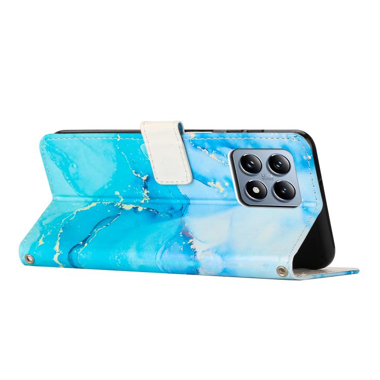 For Xiaomi 15T 5G Painted Marble Pattern Leather Phone Case