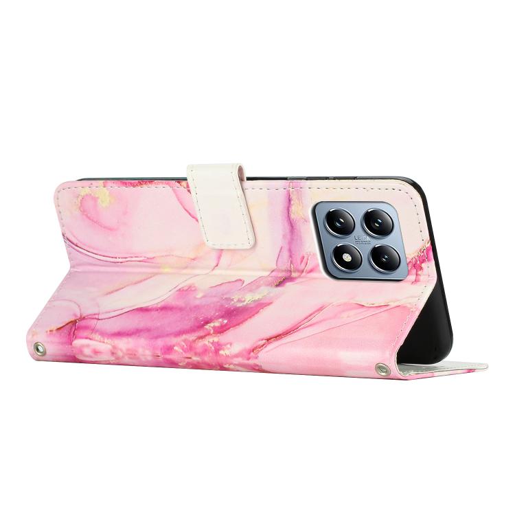 For Xiaomi 15T 5G Painted Marble Pattern Leather Phone Case