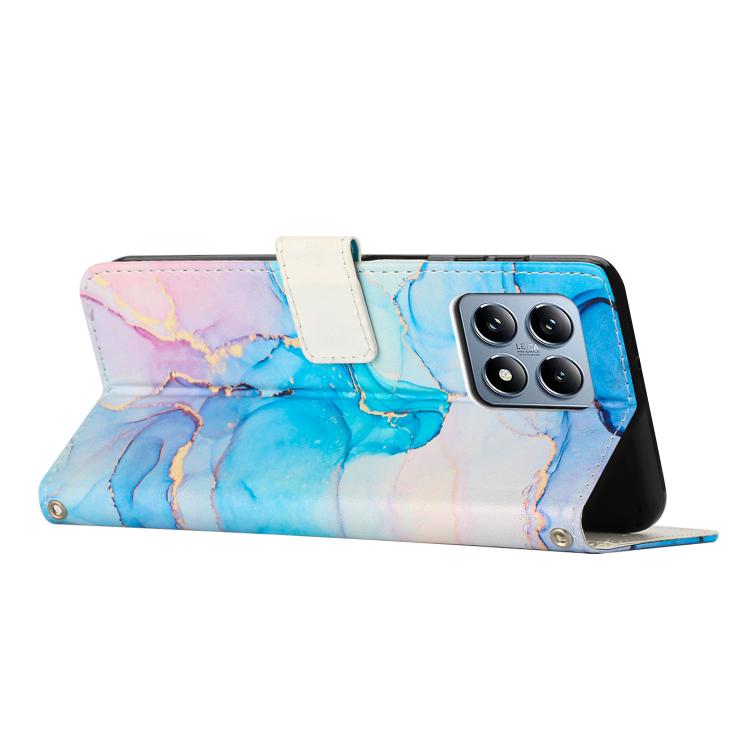 For Xiaomi 15T 5G Painted Marble Pattern Leather Phone Case
