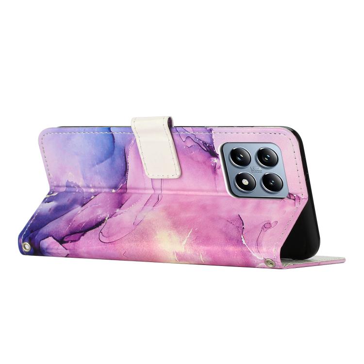 For Xiaomi 15T 5G Painted Marble Pattern Leather Phone Case