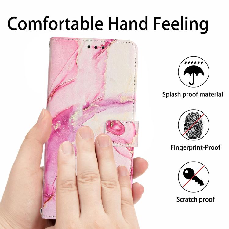 For Xiaomi 15T Pro 5G Painted Marble Pattern Leather Phone Case