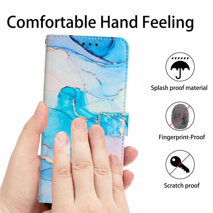For Xiaomi 15T Pro 5G Painted Marble Pattern Leather Phone Case