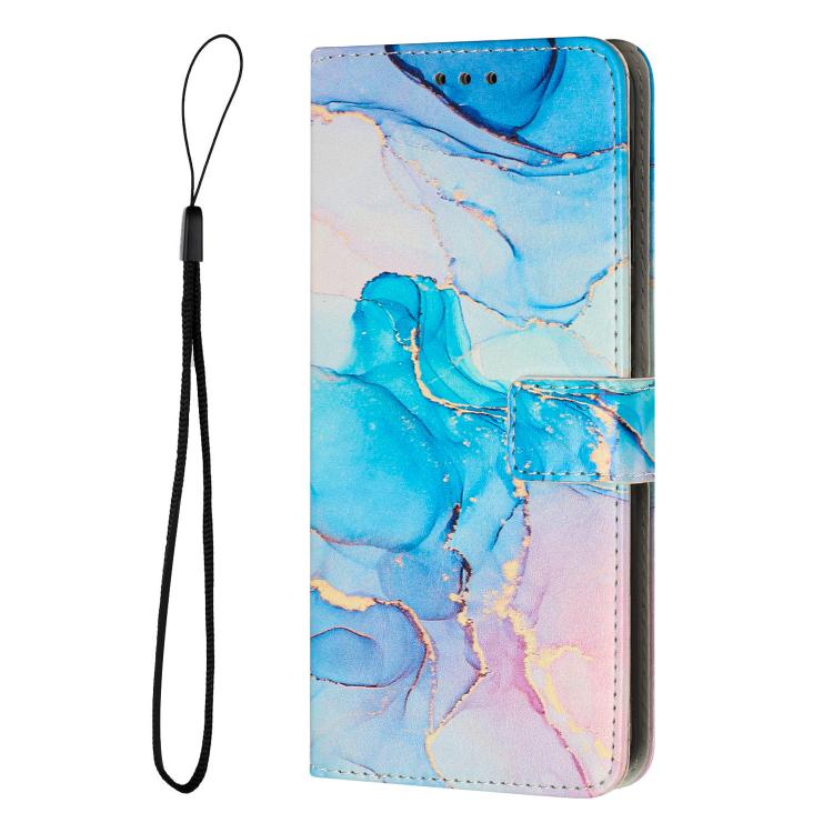 For Xiaomi 17 Painted Marble Pattern Leather Phone Case