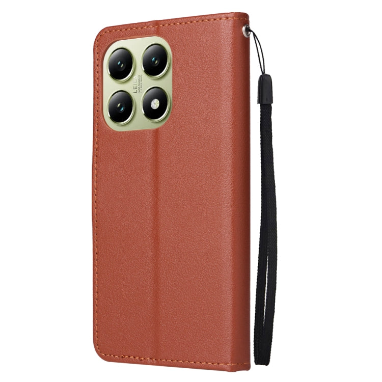 For Xiaomi 14T Pro 3-Card Slots Multifunctional Leather Phone Case