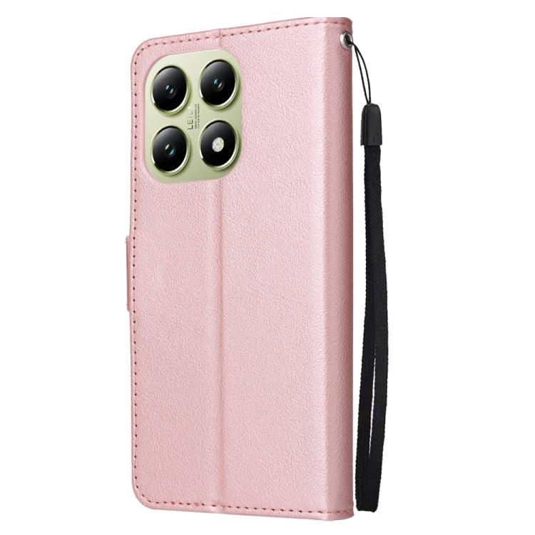 For Xiaomi 14T Pro 3-Card Slots Multifunctional Leather Phone Case