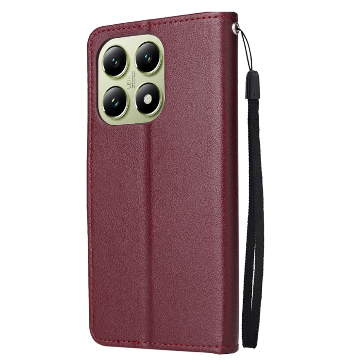 For Xiaomi 14T Pro 3-Card Slots Multifunctional Leather Phone Case