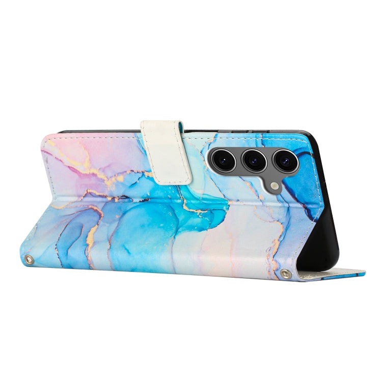For Samsung Galaxy A16 4G / A16 5G / A26 Painted Marble Pattern Leather Phone Case
