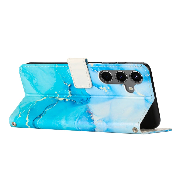 For Samsung Galaxy A36 / A56 Painted Marble Pattern Leather Phone Case