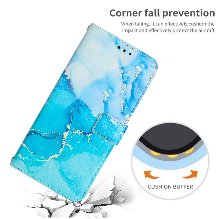 For Samsung Galaxy S24 FE 5G Painted Marble Pattern Leather Phone Case