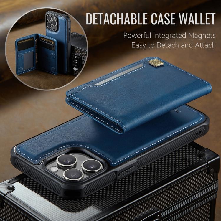 For iPhone 12 Pro Max AutSpace A13 MagSafe Magnetic RFID Flip Card Bag Phone Case