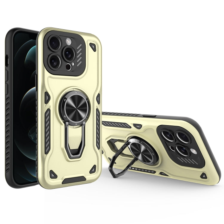 For iPhone 12 Pro Metal Rotating Bracket TPU + PC Magnetic Phone Case
