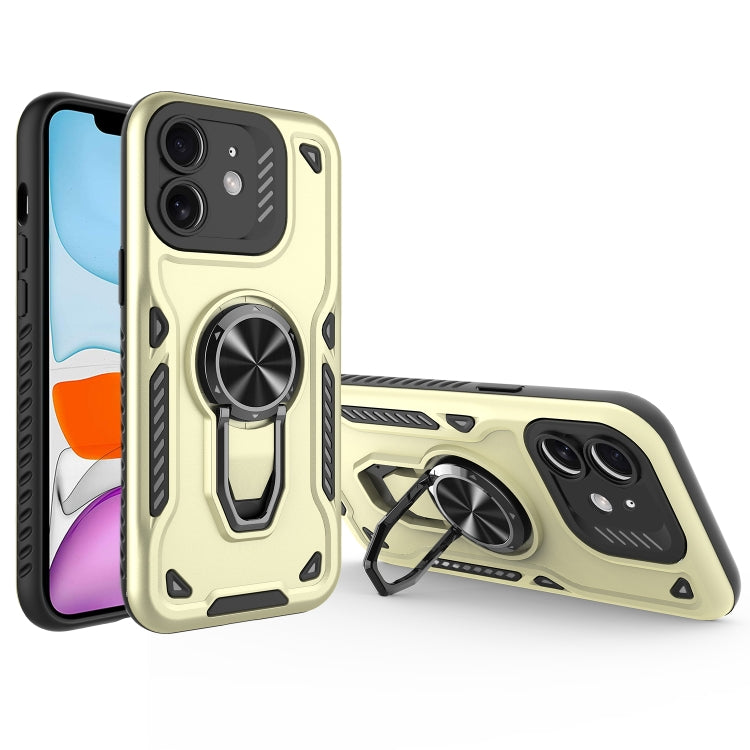 For iPhone 11 Metal Rotating Bracket TPU + PC Magnetic Phone Case