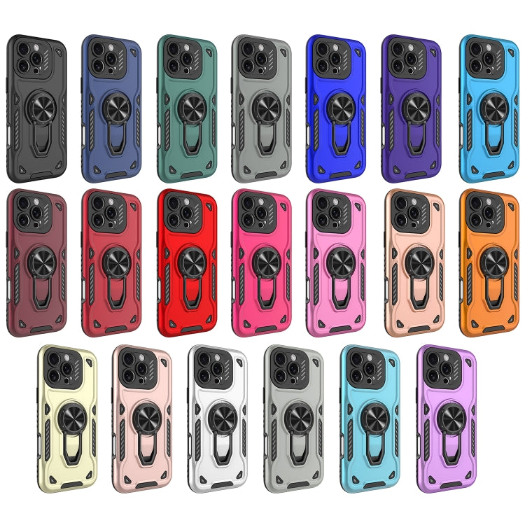 For iPhone 14 Metal Rotating Bracket TPU + PC Magnetic Phone Case