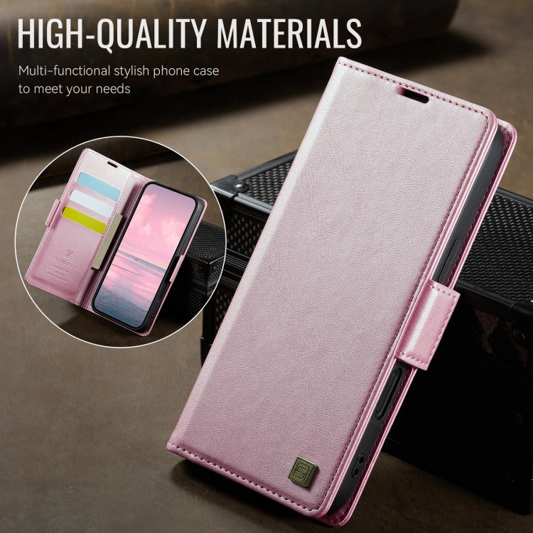 For iPhone 16 Pro AutSpace A11 Side Buckle MagSafe Magnetic RFID Phone Leather Case